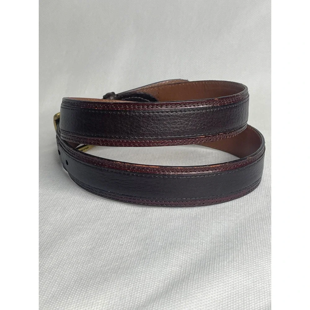 Johnston & Murphy Aniline Kipskin Shoulders Belt Handcrafted Size 32 (30